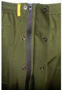 Grüne (Olive) Regenhose  (Langgröße) mit durchgehendem Reißverschluss 8