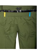 Grüne (Olive) Regenhose  (Langgröße) mit durchgehendem Reißverschluss 9