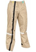 Beige Regenhose Storm mit durchgehendem Reißverschluss