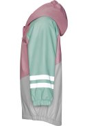 Grün / Rosa Regenjacke mit Fleecefutter von Playshoes 2