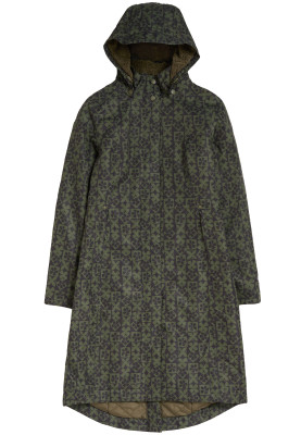 Grün / Schwarze Damen Regenmantel Janelle Coat von Seasalt