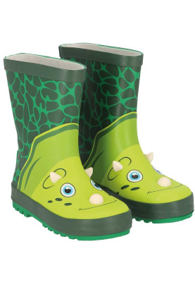 Grüner Dino-Design-Gummistiefel von XQ Footwear