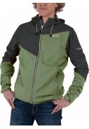 Grüne Stretch Herrenregenjacke Liam von Pro-X Elements 3