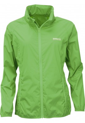 Grüne leichtgewichtige Damenregenjacke Packable von Pro-X Elements