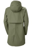 Grüne mittellange Damen-Regenjacke Lilja von Helly Hansen 2