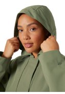 Grüne mittellange Damen-Regenjacke Lilja von Helly Hansen 4