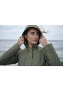 Grüne mittellange Damen-Regenjacke Lilja von Helly Hansen 8