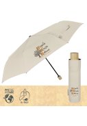 Weißer faltbarer Mandel-Regenschirm von Perletti 3
