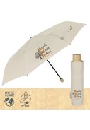 Weißer faltbarer Mandel-Regenschirm von Perletti 3