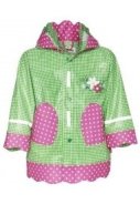 Lila Regenjacke mit Blumen von Playshoes 1