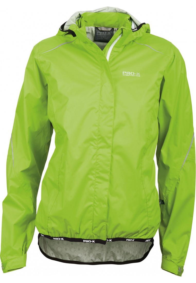 Grüne sportliche Damenregenjacke Dana von ProX Elements