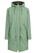 Hedge Green Damenparka Friese Tidaholm mit Teddyfutter von Derbe