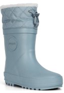 Eisblaue Kinderwinterstiefel aus Naturkautschuk von Druppies