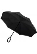 Inside Out schwarz Regenschirm mit doppeltem Tuch und windbeständig 2