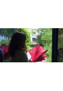 Inside Out schwarz Regenschirm mit doppeltem Tuch und windbeständig 4