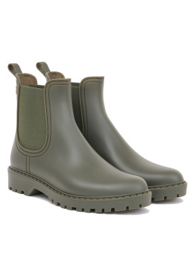 Khaki kurze Regenstiefel Druppel von Tantä