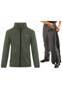 Khaki Regenanzug von Mac in a Sac (Hose mit langem Reißverschluss) 1