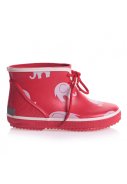Kurze rote Kindergummistiefel mit Elefanten von CeLaVi 2