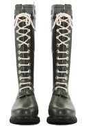 Legergrüner hoher Gummistiefel mit Schnürsenkeln von Ilse Jacobsen 6
