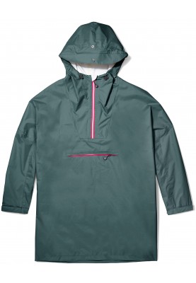 Grüner (green machine) nachhaltiger Regenponcho von Dripp Rainwear