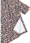 Brauner (Leopard kiss) nachhaltiger Regenponcho von Dripp Rainwear 4