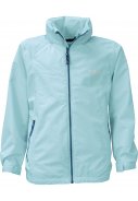 Hellblaue (blue topaz) Kinder Regenjacke Lina von Pro-X Elements 1