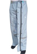 Hellblaue Regenhose mit durchgehendem Reißverschluss von Hello Rain