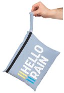 Hellblaue Regenhose mit durchgehendem Reißverschluss von Hello Rain 8
