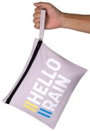 Hellrosa Regenhose mit durchgehendem Reißverschluss von Hello Rain 3