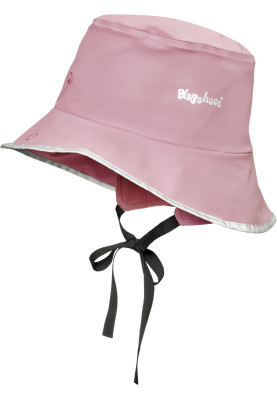 Rosa kinder Regenmütze mit Fleecefutter von Playshoes