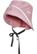 Rosa kinder Regenmütze mit Fleecefutter von Playshoes 2