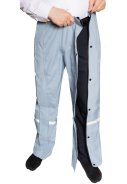 Hellblaue Regenhose mit durchgehendem Reißverschluss von Hello Rain