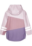 Lila / rosa Blockfarben-Regenjacke mit Fleecefutter von Playshoes 3