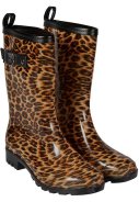 Leopard print PVC Damen Gummistiefel von XQ Footwear