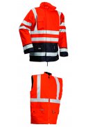 Lyngsøe Rainwear 3-in-1 Regenjacke/Bodywarmer Hi-Vis orange