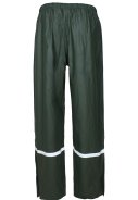 Dunkelgrüne Regenhose mit Reflektoren von Lyngsoe 2