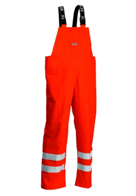 Lyngsøe Rainwear Hi-Vis Latzhose fluor orange