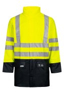 Lyngsøe Rainwear Hi-Vis Regenjacke fluor gelb/marine