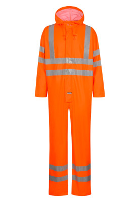 Lyngsøe Rainwear Hi-Vis Regenoverall fluor orange