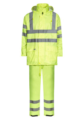 Lyngsøe Rainwear Hi-Vis Regenanzug fluor gelb