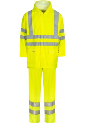 Lyngsøe Rainwear Hi-Vis Regenanzug fluor gelb