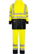 Lyngsøe Rainwear Hi-Vis Regenanzug fluor gelb / marine