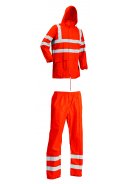 Fluor orange Hi-Vis Regenanzug Lyngsøe Rainwear 2