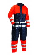 Orange/Dunkelblau Hi-Vis Winteroverall Lyngsøe Rainwear 2