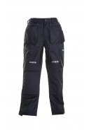 Schwarze atmungsaktive Arbeits-Regenhose von Lyngsøe Rainwear 2