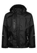 Schwarze atmungsaktive Regenjacke von Lyngsøe Rainwear