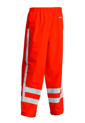 Lyngsøe Rainwear RWS (Reflektorstreifen) Regenhose Hi-Vis orange