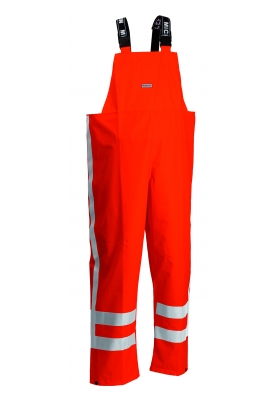 Lyngsøe Rainwear RWS (Reflektorstreifen) Latzhose Hi-Vis orange