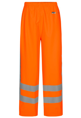 Fluor orange Hi-Vis Regenhose von Lyngsøe Rainwear