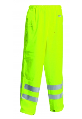 Fluor gelbe Hi-Vis Regenhose von Lyngsøe Rainwear